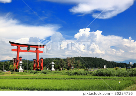 Shonai Plain Summer Cloud Scenery Hagurosan Otorii Shonai Plain Summer Cloud Scenery Hagurosan Otorii 80284756