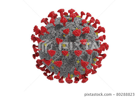 Image of new coronavirus cells containing mutant strain Image of new coronavirus cells containing mutant strain 80288823