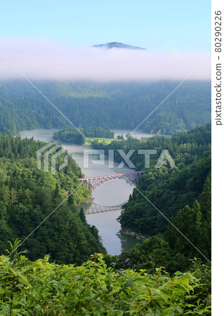 霧1號橋只見線(福島縣三島町) 霧1號橋只見線(福島縣三島町) 80290226