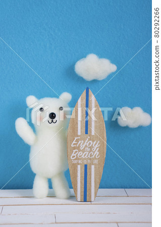 Polar bear in wool felt Polar bear in wool felt 80292266