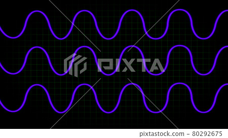 Electrocardiogram oscilloscope waveform CG background wallpaper 80292675
