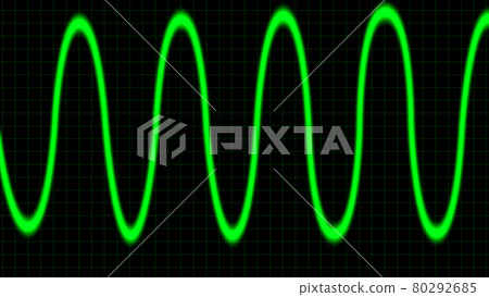 Electrocardiogram oscilloscope waveform CG background wallpaper 80292685