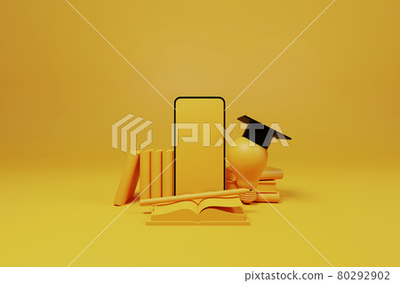 Online class, Online education, E-learning technology on mobile smartphone 80292902