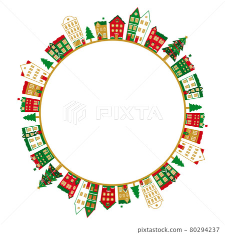 冬季聖誕城市景觀矢量圖背景(景觀、框架、xmas.X'mas、城市景觀) 冬季聖誕城市景觀矢量圖背景(景觀、框架、xmas.X'mas、城市景觀) 80294237