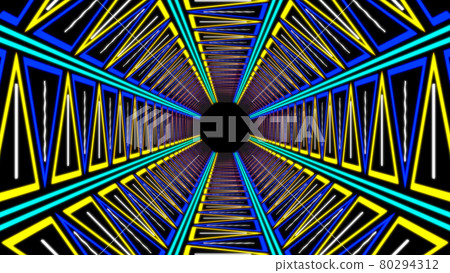 Cyber tunnel digital CG background wallpaper 80294312