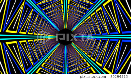 Cyber tunnel digital CG background wallpaper 80294313