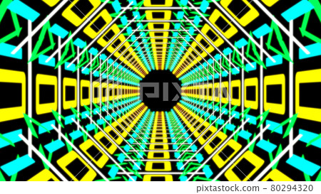 Cyber tunnel digital CG background wallpaper 80294320