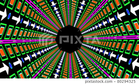 Cyber tunnel digital CG background wallpaper 80294325