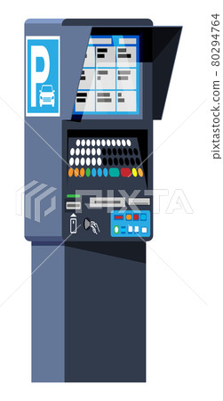 Parking Meter Isolated on White. Parking Meter Isolated on White. 80294764