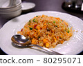 Fried rice at a Chinese restaurant 80295071