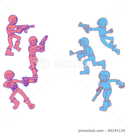 士兵在遊戲中戰鬥的插圖 士兵在遊戲中戰鬥的插圖 80295139