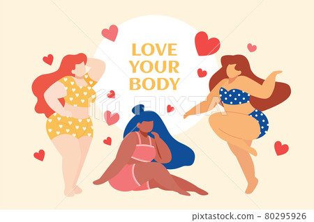 Self love of plus-sized women Self love of plus-sized women 80295926