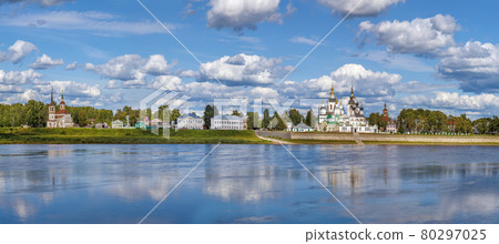 View of Historical centre of the Veliky Ustyug, Russia 80297025