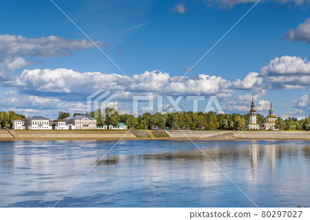 View of Historical centre of the Veliky Ustyug, Russia 80297027
