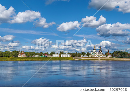View of Historical centre of the Veliky Ustyug, Russia 80297028