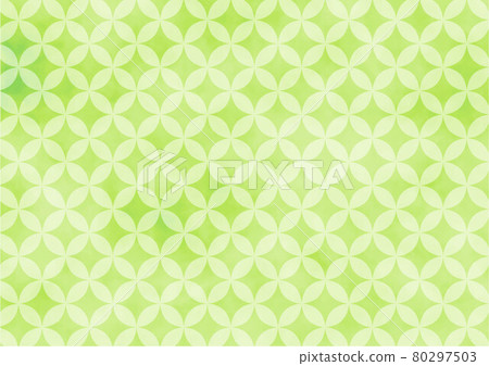 Background Japanese pattern Cloisonne green 80297503