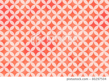 Background Japanese pattern Cloisonne red 80297504