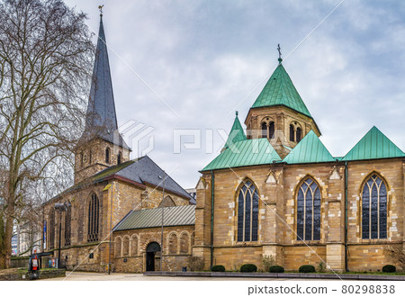 Essen Minster and St. Johann Baptist church, Germany Essen Minster and St. Johann Baptist church, Germany 80298838