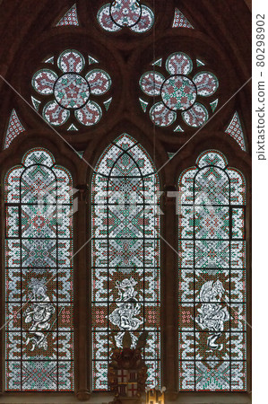 Stained glass window, Germany Stained glass window, Germany 80298902