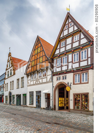 Street in Lemgo, Germany 80298908