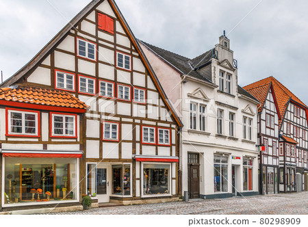 Street in Lemgo, Germany Street in Lemgo, Germany 80298909