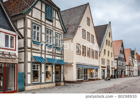 Street in Lemgo, Germany Street in Lemgo, Germany 80298910