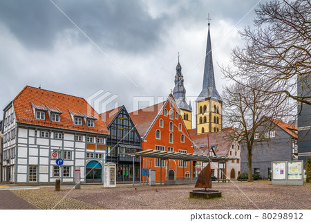 Square in Lemgo, Germany Square in Lemgo, Germany 80298912