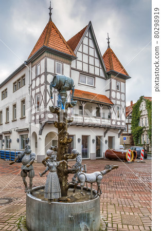 Fountain in Lemgo, Germany Fountain in Lemgo, Germany 80298919