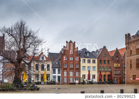 Market square in Kalkar, Germany Market square in Kalkar, Germany 80299025