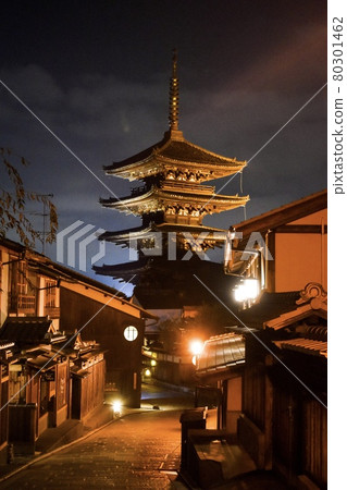 八坂塔_京都夜景和燈飾 80301462