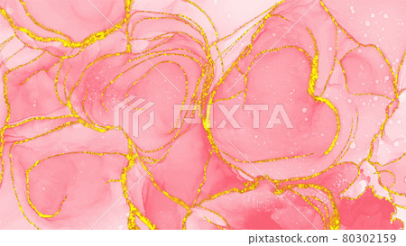Abstract alcohol ink texture marble style background. 80302159