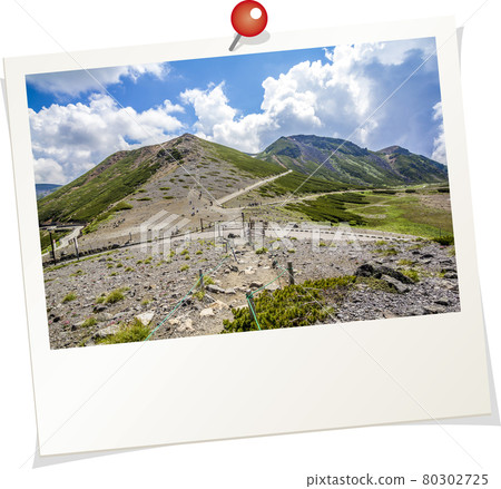 Polaroid style Mt. Norikura, Gifu Prefecture Polaroid style Mt. Norikura, Gifu Prefecture 80302725