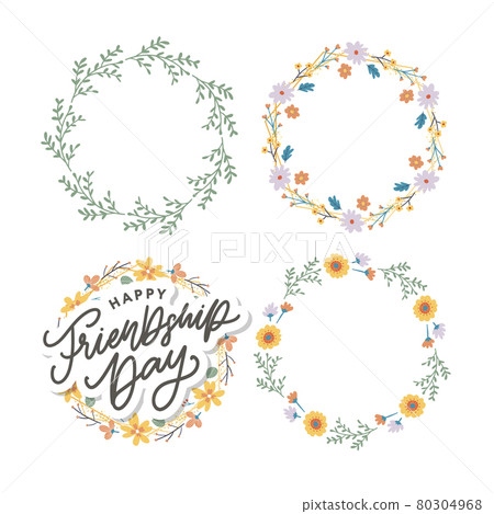 Happy Friendship Day greeting card. For poster, flyer, banner for website template, cards, posters, logo. Vector illustration. Happy Friendship Day greeting card. For poster, flyer, banner for website template, cards, posters, logo. Vector illustration. 80304968