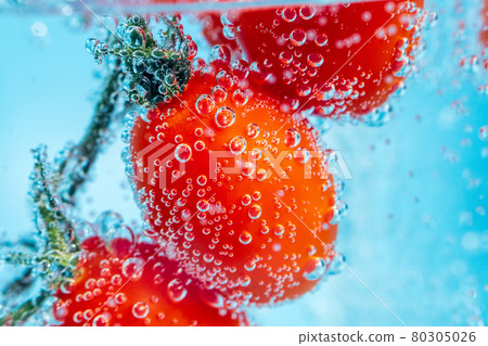 Vegetable preparing to eat you need to wash. Red Pepper close - up macro, selective focus Vegetable preparing to eat you need to wash. Red Pepper close - up macro, selective focus 80305026