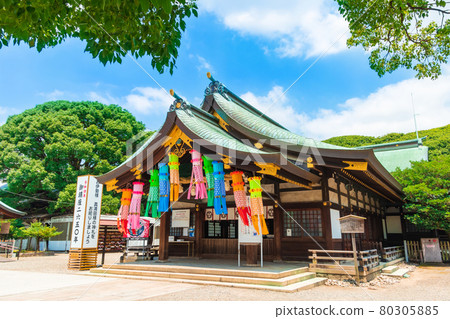Masumida Shrine, Tanabata Festival wishing for the prosperity of the textile industry <Ichinomiya City, Aichi Prefecture> 80305885
