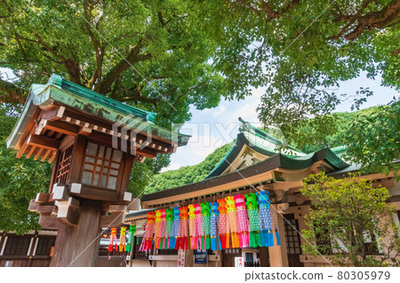 祈求紡織業繁榮的真隅田神社、七夕祭<愛知縣一宮市> 80305979