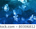 Winter blue scene texture background, paint smudges, strokes. 80306812