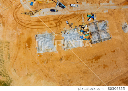 Home under construction wood framework of new residential house construction Home under construction wood framework of new residential house construction 80306835