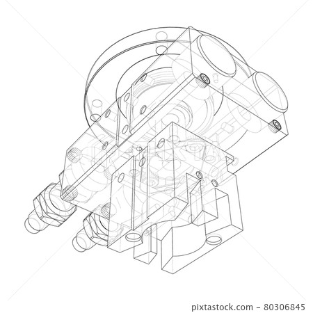 Abstract industry object concept. Vector 80306845