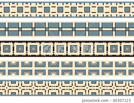 Seamless decorative borders Seamless decorative borders 80307123