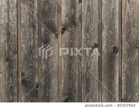Gray wood texture. Old wooden background. Dark wooden texture with cracks. 80307602