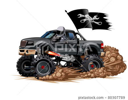 Cartoon Monster Truck 80307789