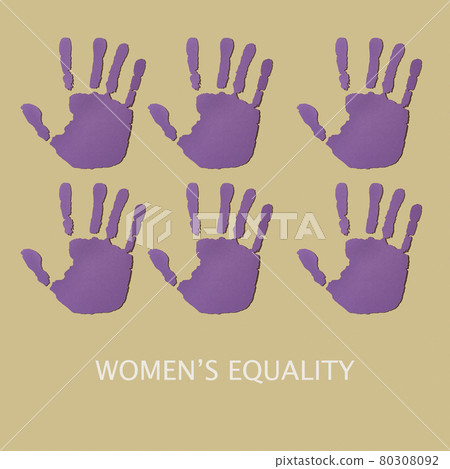 text womens equality and violet hands 80308092