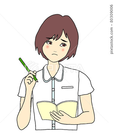 A woman studying A woman studying 80309006