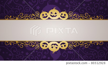 Halloween elegant frame_background illustration_16: 9 Halloween elegant frame_background illustration_16: 9 80312928