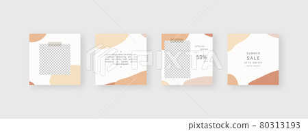 Social media template. Trendy editable social media post template. Mockup isolated. Template design. Vector illustration. Social media template. Trendy editable social media post template. Mockup isolated. Template design. Vector illustration. 80313193