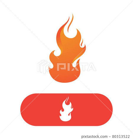 Fire flame logo vector illustration 80313522