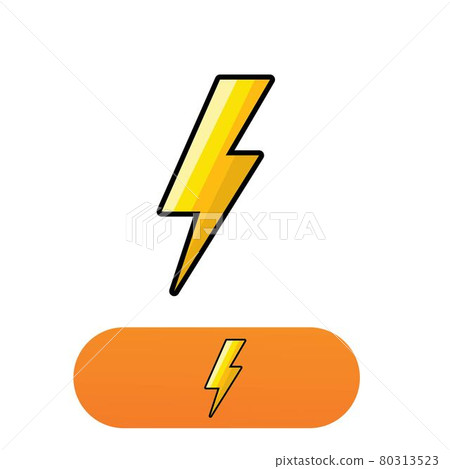 Thunderbolt lightning logo vector image Thunderbolt lightning logo vector image 80313523