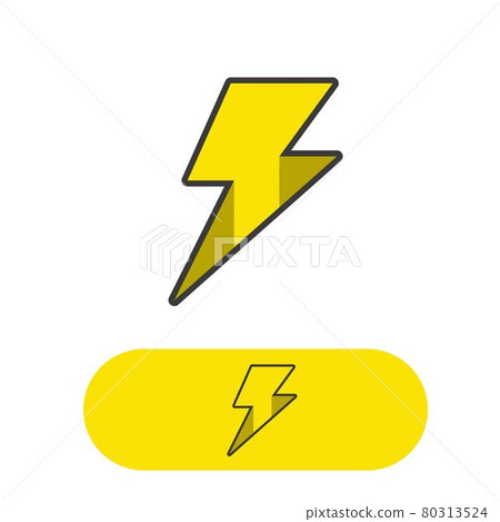 Thunderbolt lightning logo vector image Thunderbolt lightning logo vector image 80313524