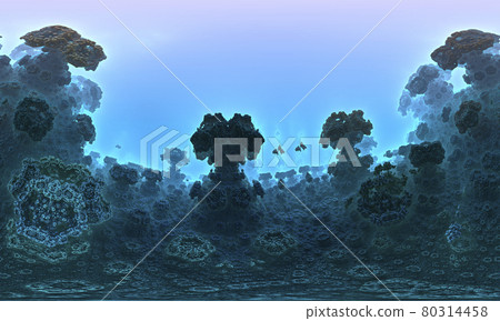 fractal landscape with porous fabrics, geometric composition ,digital art works. 3D Rendering fractal landscape with porous fabrics, geometric composition ,digital art works. 3D Rendering 80314458